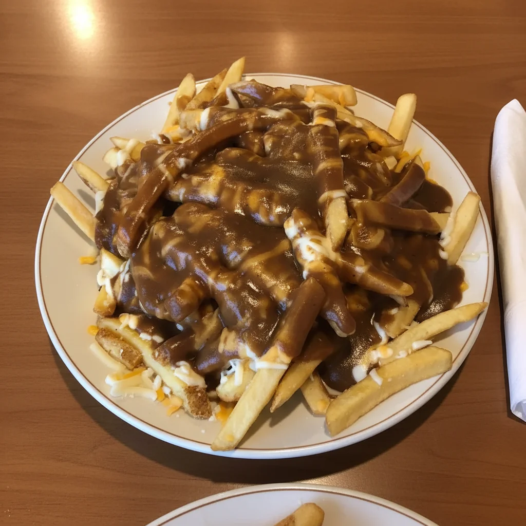 Poutine at Pappa's Family Restaurant & Lounge Edmonton - Classic Canadian poutine with cheese curds and gravy
